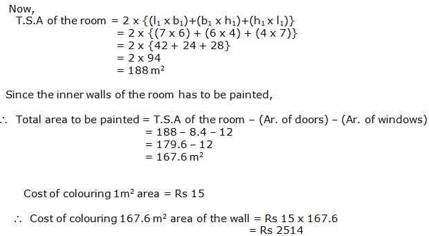 Frank Solutions Icse Class 9 Mathematics Chapter - Surface Areas And Volume Of Solids