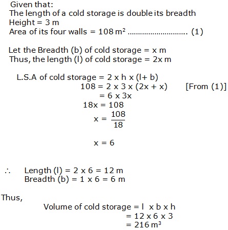 Frank Solutions Icse Class 9 Mathematics Chapter - Surface Areas And Volume Of Solids