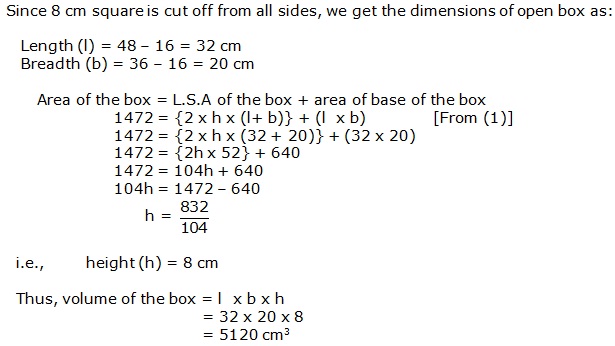 Frank Solutions Icse Class 9 Mathematics Chapter - Surface Areas And Volume Of Solids