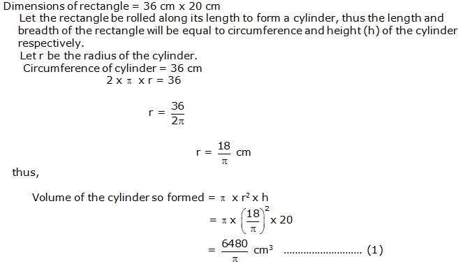 Frank Solutions Icse Class 9 Mathematics Chapter - Surface Areas And Volume Of Solids