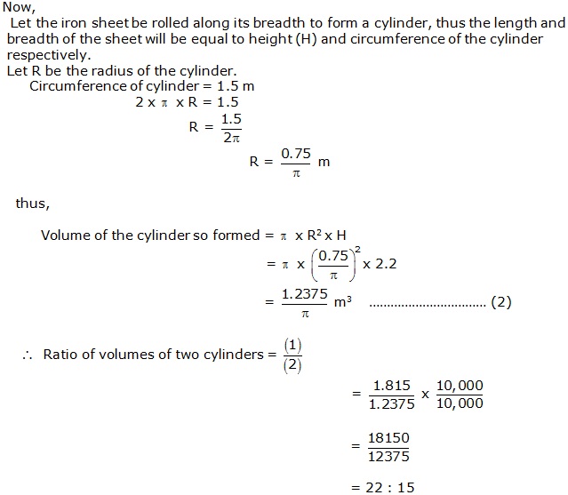 Frank Solutions Icse Class 9 Mathematics Chapter - Surface Areas And Volume Of Solids