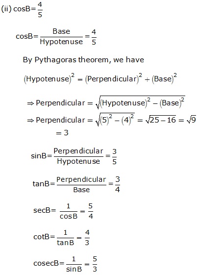 Frank Solutions Icse Class 9 Mathematics Chapter - Trigonometrical Ratios