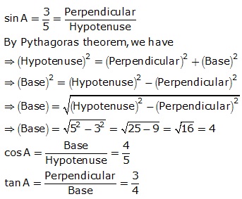 Frank Solutions Icse Class 9 Mathematics Chapter - Trigonometrical Ratios