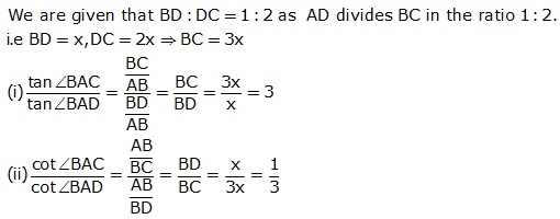 Frank Solutions Icse Class 9 Mathematics Chapter - Trigonometrical Ratios