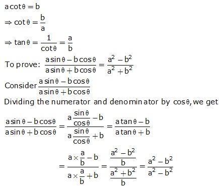 Frank Solutions Icse Class 9 Mathematics Chapter - Trigonometrical Ratios