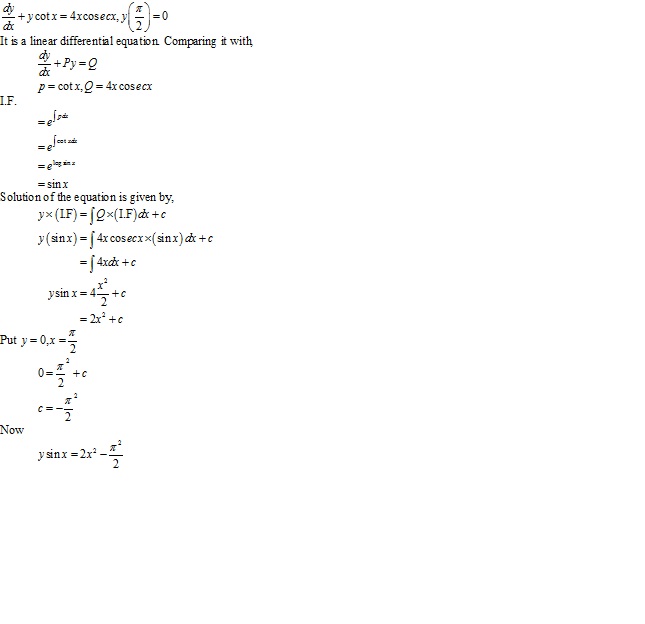 Rd-sharma Solutions Cbse Class 12-science Mathematics Chapter - Differential Equations