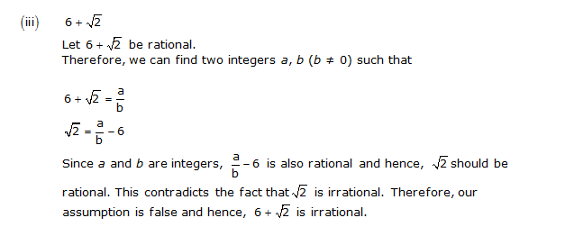 NCERT Solutions Class 10 Maths Chapter 1 - Real Numbers Exercise Ex 1.3 - Solution 3 - Example of Rational & Irrational Number