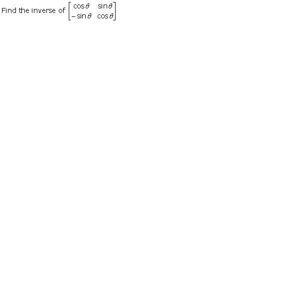 Rd-sharma Solutions Cbse Class 12-science Mathematics Chapter - Adjoint And Inverse Of A Matrix