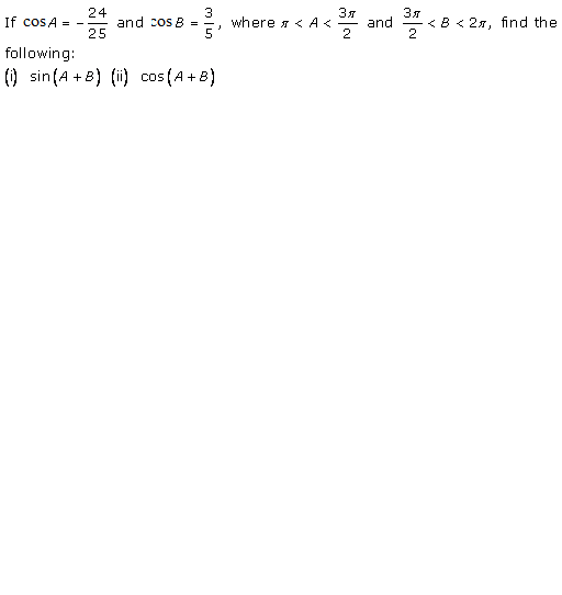 Rd-sharma Solutions Cbse Class 11-science Mathematics Chapter - Trigonometric Ratios Of Compound Angles