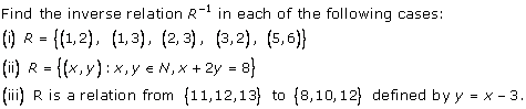 Rd-sharma Solutions Cbse Class 11-science Mathematics Chapter - Relations