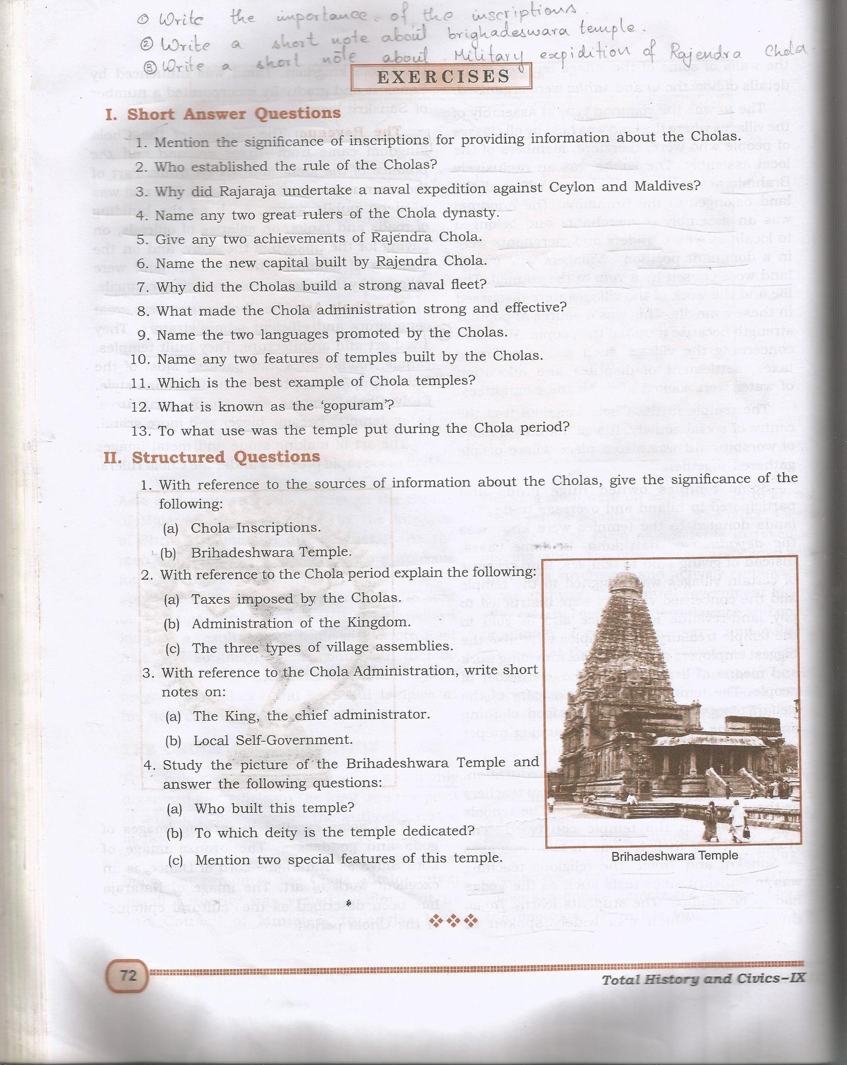 civics questions and answers for class 9
