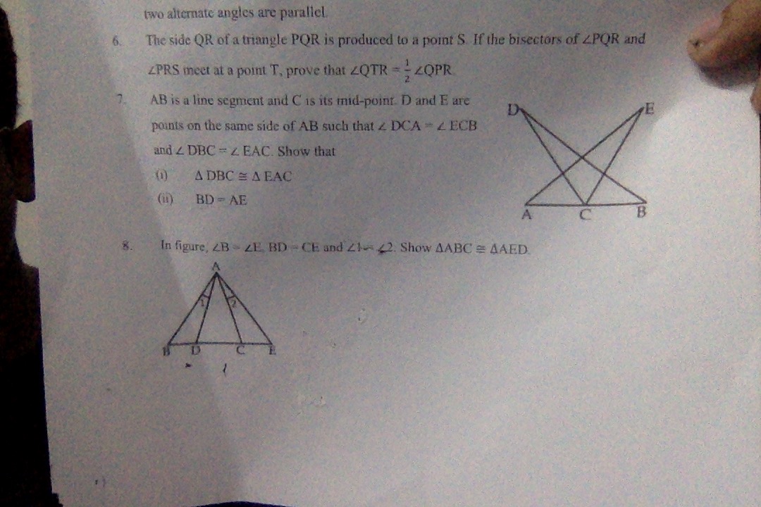 In Pqr If Pq Qr And L M And N Are The Mid Points Of The Sides Pq Qr And Rp Respectively Prove That Ln Mn Mathematics Topperlearning Com 2liv2euss