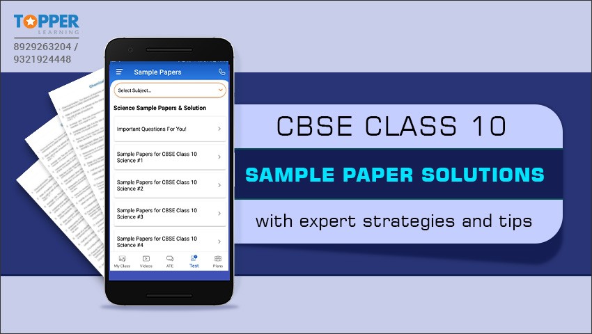 CBSE Class 10 Sample Paper Solutions with Expert Strategies and Tips
