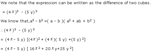 Factorize: 64x3 - 125y3 - w6z7iug33