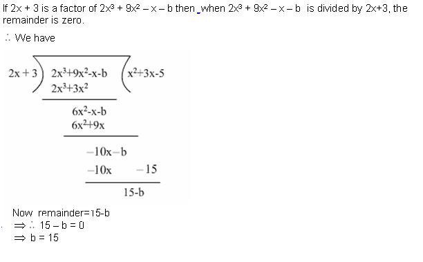 Find The Value Of B For Which The Polynomial 2x + 3 Is A Factor Of 2x3 ...