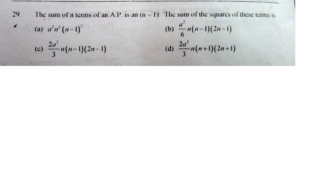 Arithmetic Progression Questions And Answers Topperlearning