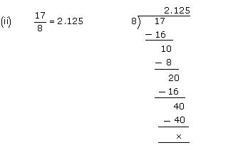 NCERT Solutions Class 10 Maths Chapter 1 - Real Numbers Exercise Ex 1.4 - Solution 2 - Express Rational Number in Decimal Form