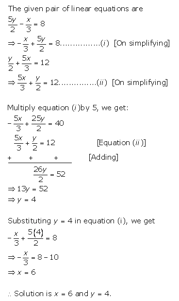 Please Solve This Simultaneous 5y 2 X 3 8 Y 2 5x 3 12 Maths Topperlearning Com Epa6spkk