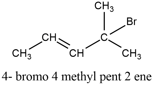 Write The Structure Of Four Bromo 4 Methyl Pent 2 Ene Chemistry Topperlearning Com N3bifjj