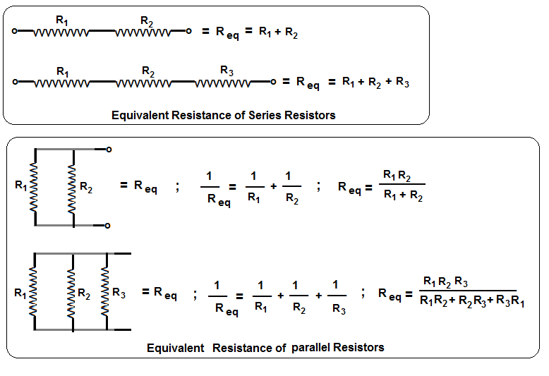 formula of equivalent resistance in parallel and series' - 255fheyy