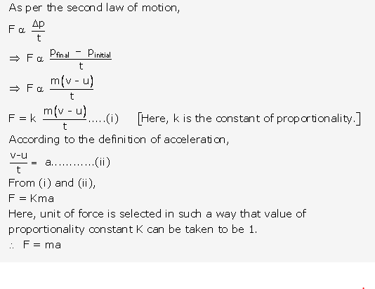 Derivation Between Newton 39 S First Law Second Law And Third Law Physics Topperlearning Com Yrzj16yy