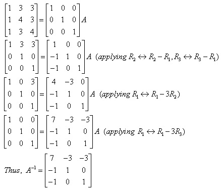 Calculate the inverse of matrix . w1ymkv8kk