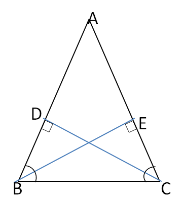 if triangle abc is an isoceles triangle with ab=ac. prove that the ...