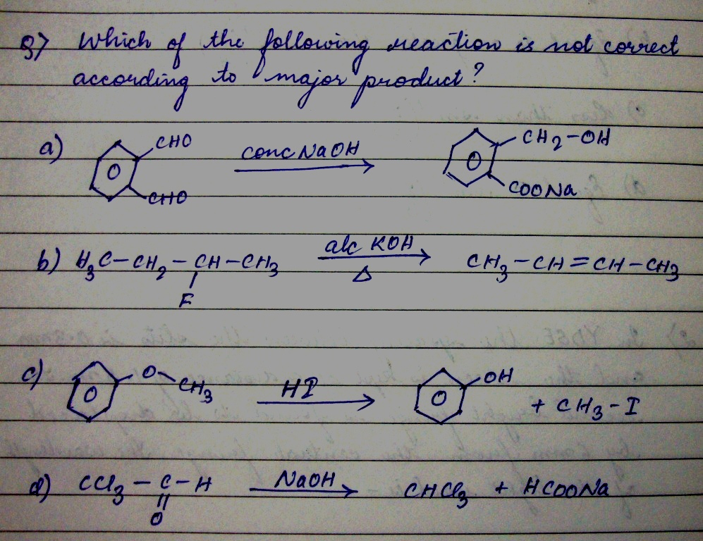 case study based questions on alcohols phenols and ethers