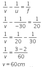 a 5cm tall object is placed perpendicular to the principal axis of a