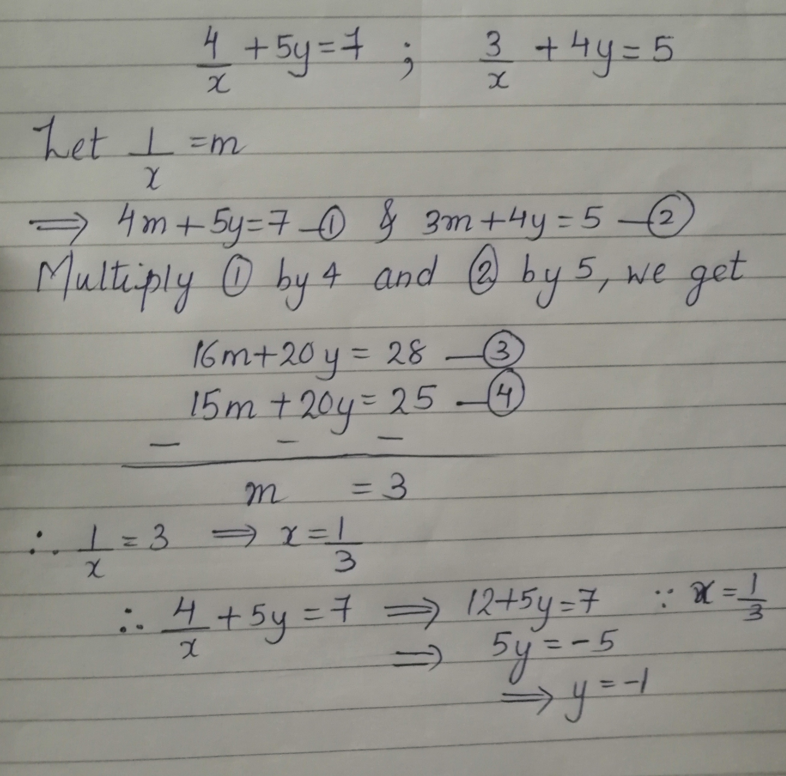 5-x-3-y-1-3-2x-2-3y-5-by-elimination-method-314400-nyosspix0wln