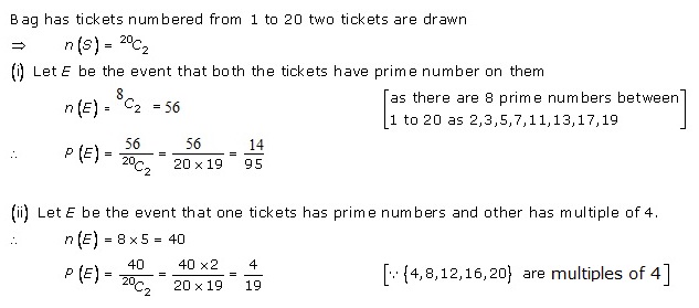 RD Sharma Solutions for Class Maths CBSE Chapter 33: Probability ...