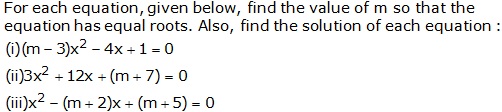 Selina Solutions Icse Class 10 Mathematics Chapter - Quadratic Equations