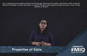 Properties of salts 