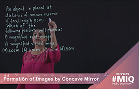 Formation of images by concave mirror ...