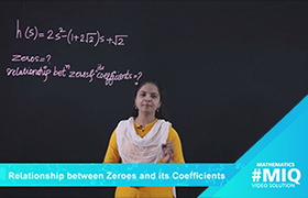 Relationship between Zeroes and its Coefficients ...