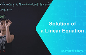 Solution of a Linear Equation 