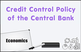 Credit Control Policy of the Central Bank ...