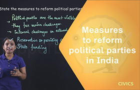 Measures to reform political parties in India ...