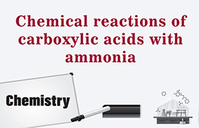 Chemical reactions of carboxylic acids with ammonia ...