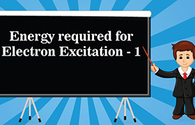 Energy required for electron excitation 